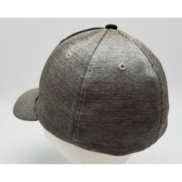 John Deere Official Licensed Brand Black Gray Colorblock Stretch Fitted Hat OSFA - Picture 5 of 9